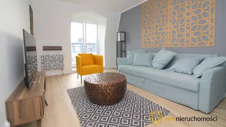 umeblowany rzut mieszkania