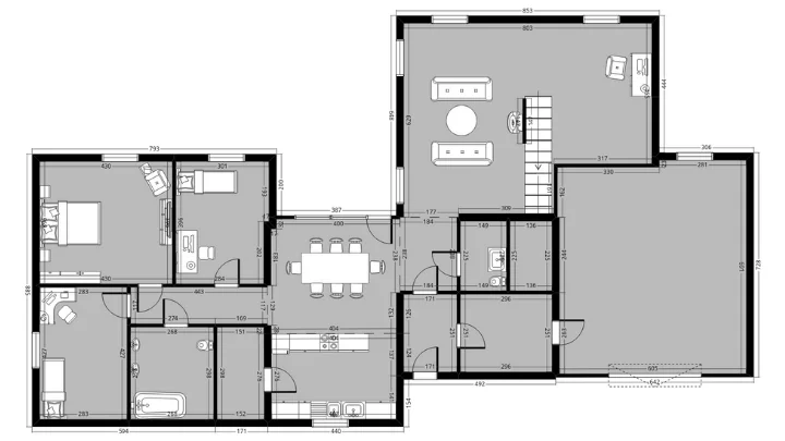 techniczny rzut mieszkania